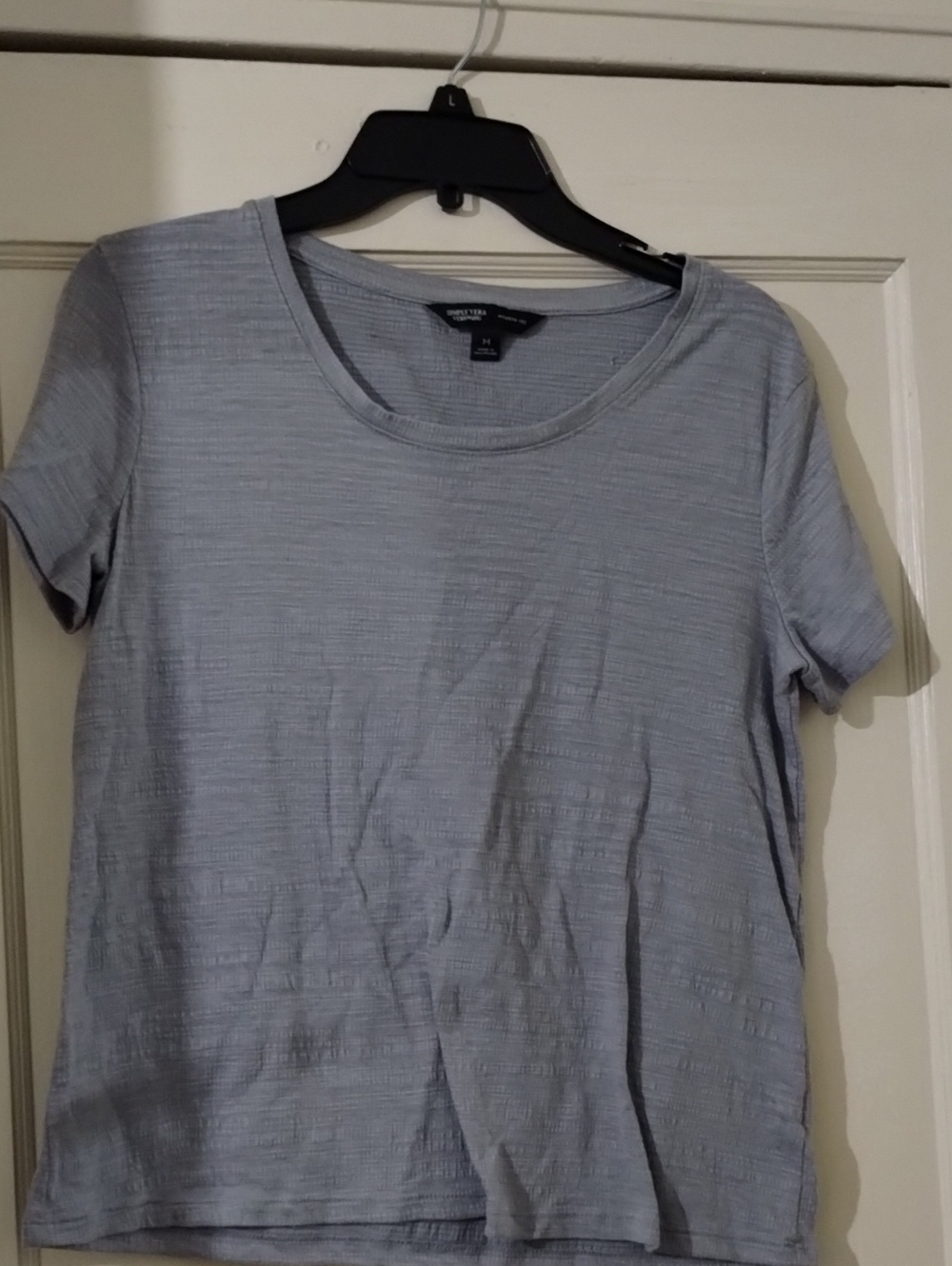 Old Navy Light Blue Scoop Neck Short Sleeve Tee